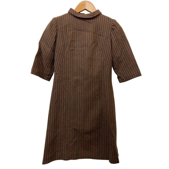 Authentic Vintage Handmade Mad Men 60s A-line Women Dress - Picture 1 of 8